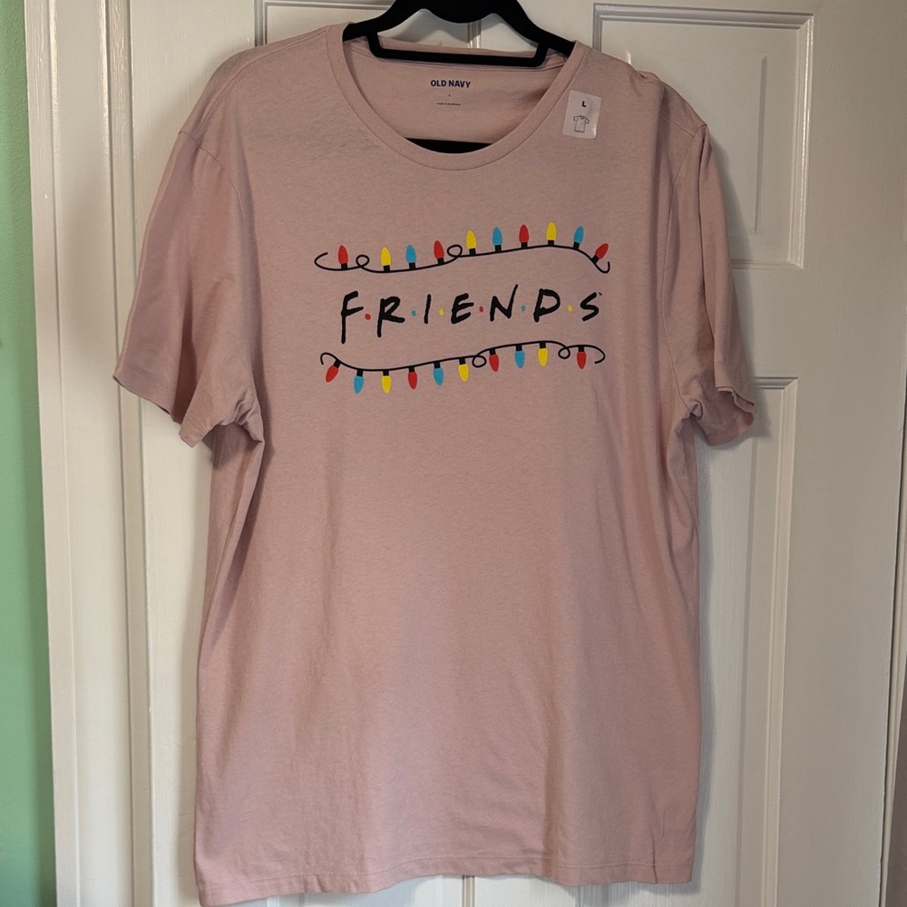 Old Navy Woman’s Light Pink 'Friends' Graphic Tee